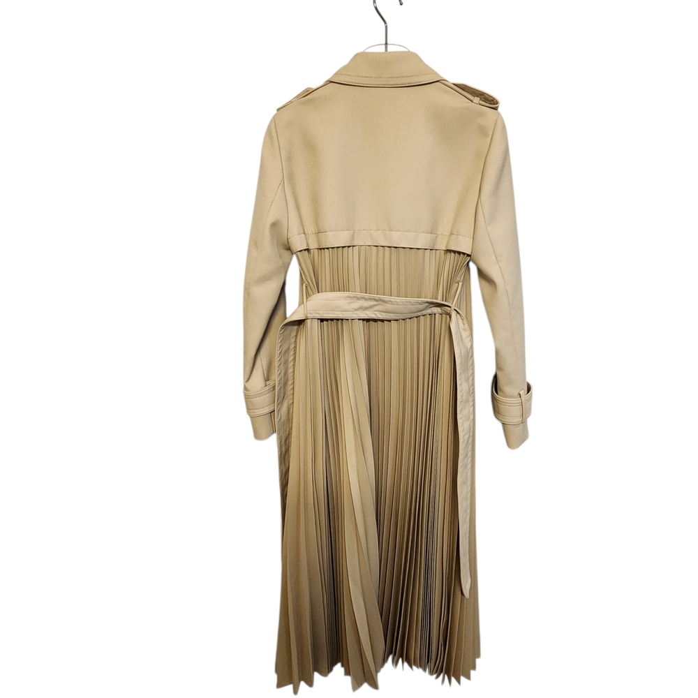 Sandro Tan Pleated Trench‎ Coat - Picture 15 of 16